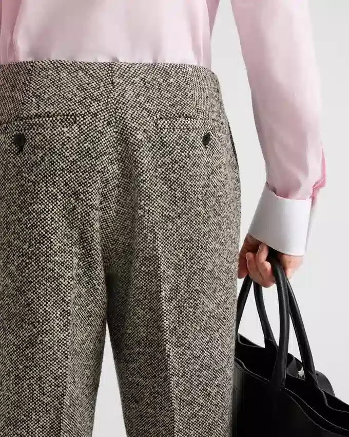 Pantalones de mezcla de lana Pantalones de mezcla de lana