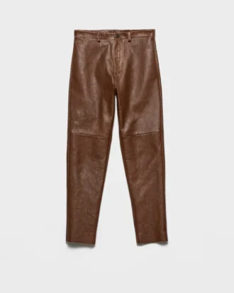 Pantalones de piel napa