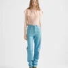 Pantalones de piel napa de cinco bolsillos Pantalones de piel napa de cinco bolsillos