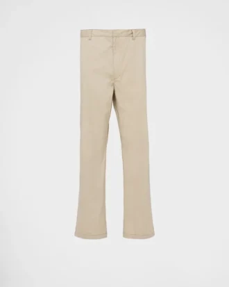 Pantalones de popelín elástico