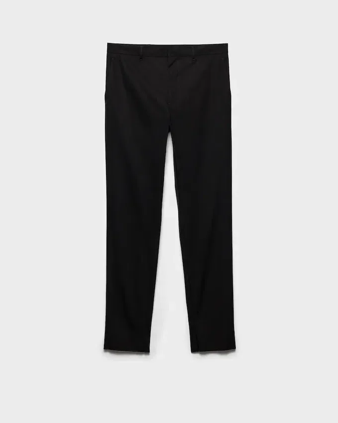 Pantalones de popelín elástico Pantalones de popelín elástico