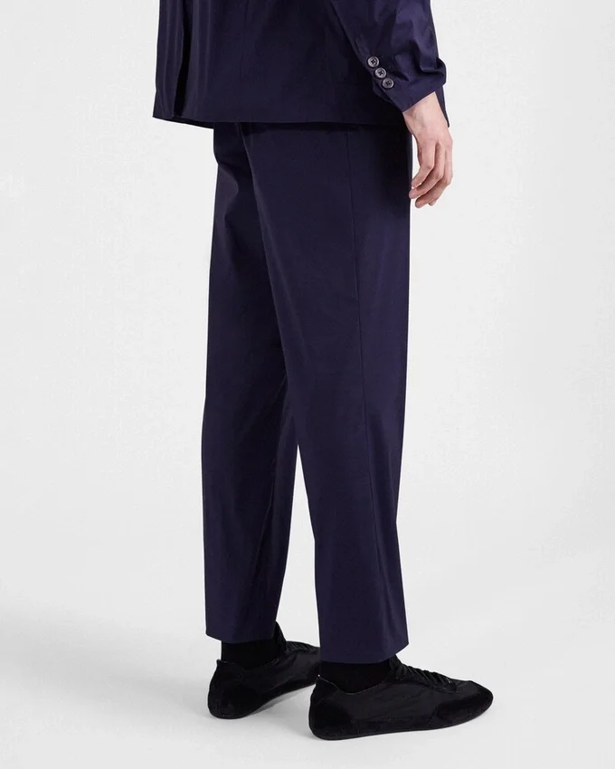 Pantalones de popelín elástico Pantalones de popelín elástico