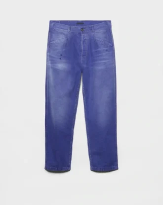 Pantalones de sarga de algodón Pantalones de sarga de algodón