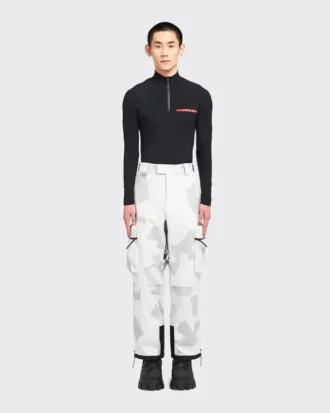 Pantalones de snowboard de tejido técnico estampado Pantalones de snowboard de tejido técnico estampado