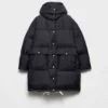Parka de plumón de lona suave Parka de plumón de lona suave