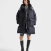 Parka de plumón de lona suave Parka de plumón de lona suave