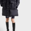 Parka de plumón de lona suave Parka de plumón de lona suave