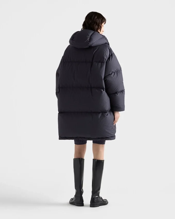 Parka de plumón de lona suave Parka de plumón de lona suave