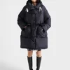 Parka de plumón de lona suave Parka de plumón de lona suave