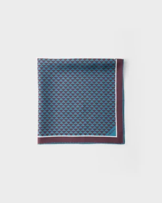 Pañuelo de sarga de seda estampado