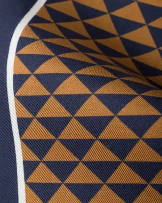 Pañuelo de sarga de seda estampado