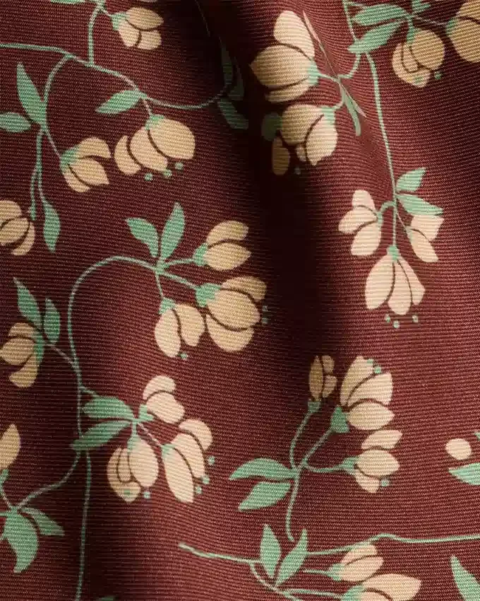 Pañuelo de sarga de seda estampado Pañuelo de sarga de seda estampado