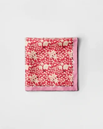 Pañuelo de sarga de seda estampado 55
