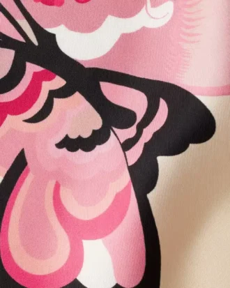 Pañuelo de sarga de seda estampado 55