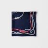 Pañuelo de sarga de seda estampado 90 Pañuelo de sarga de seda estampado 90