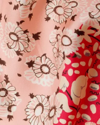 Pañuelo de sarga de seda estampado 90