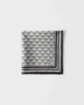 Pañuelo de seda jacquard 55