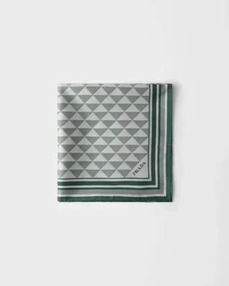 Pañuelo de seda jacquard 90 Pañuelo de seda jacquard 90