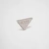 Pendiente derecho con logotipo de cristal