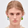 Pendientes colgantes Couleur Vivante – Oro blanco con aguamarina y peridoto Pendientes colgantes Couleur Vivante – Oro blanco con aguamarina y peridoto