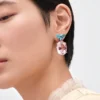 Pendientes colgantes Couleur Vivante – Oro blanco con morganita y aguamarina Pendientes colgantes Couleur Vivante – Oro blanco con morganita y aguamarina