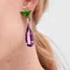 Pendientes colgantes Couleur Vivante – Oro blanco con peridoto, amatista y diamantes Pendientes colgantes Couleur Vivante – Oro blanco con peridoto, amatista y diamantes