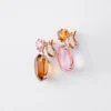 Pendientes colgantes Couleur Vivante – Oro rosa con morganita y citrino Pendientes colgantes Couleur Vivante – Oro rosa con morganita y citrino