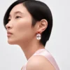 Pendientes colgantes Couleur Vivante – Oro rosa con morganita y citrino Pendientes colgantes Couleur Vivante – Oro rosa con morganita y citrino