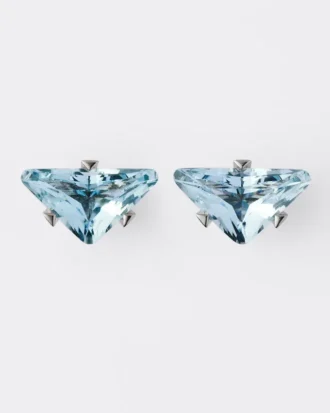 Pendientes de botón Couleur Vivante – Oro blanco con aguamarina Pendientes de botón Couleur Vivante – Oro blanco con aguamarina