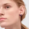 Pendientes de botón Couleur Vivante – Oro blanco con amatista Pendientes de botón Couleur Vivante – Oro blanco con amatista