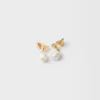 Pendientes de metal con perlas Pendientes de metal con perlas