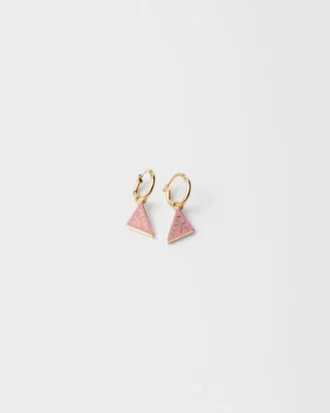 Pendientes de metal esmaltado