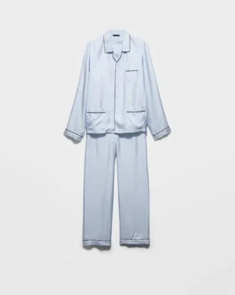 Pijama de sarga de seda Pijama de sarga de seda