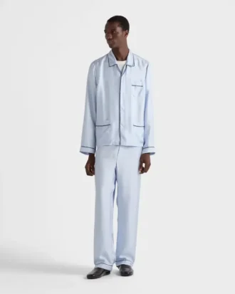 Pijama de sarga de seda Pijama de sarga de seda