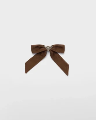 Pinza para el pelo de ante
