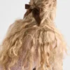 Pinza para el pelo de ante