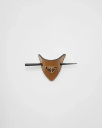 Pinza para el pelo de piel