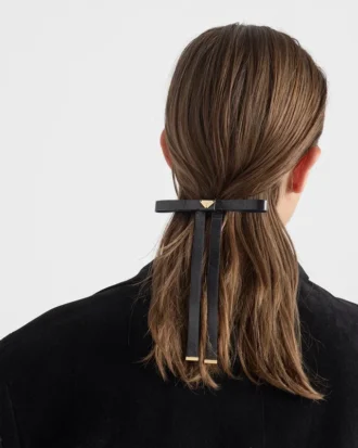 Pinza para el pelo de piel