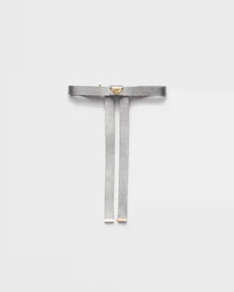 Pinza para el pelo de piel napa