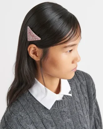 Pinza para el pelo de plexiglás