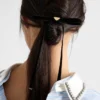 Pinza para el pelo de terciopelo