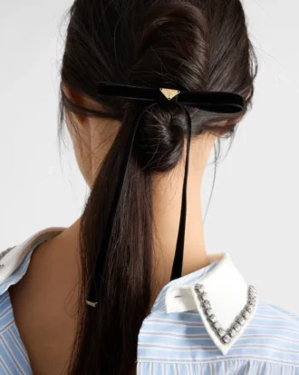 Pinza para el pelo de terciopelo