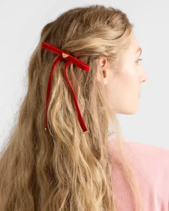 Pinza para el pelo de terciopelo