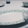 Plato de porcelana grande – Verde Viena