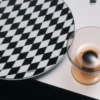 Plato de porcelana – Tablero de ajedrez Plato de porcelana – Tablero de ajedrez