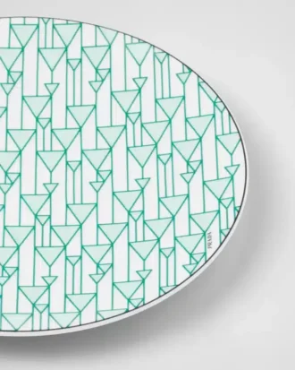 Plato de porcelana – Verde Viena