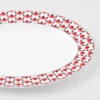 Plato de servir grande de porcelana – Vienna Red