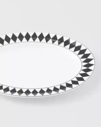 Plato de servir pequeño de porcelana – Tablero de ajedrez