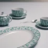 Plato de servir pequeño de porcelana – Verde Viena