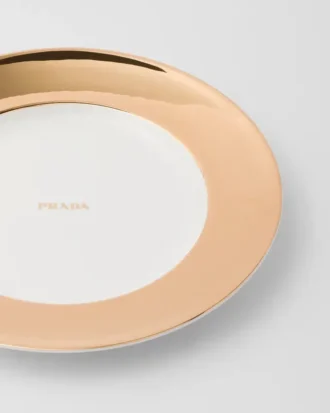 Plato llano de porcelana – Oro macizo